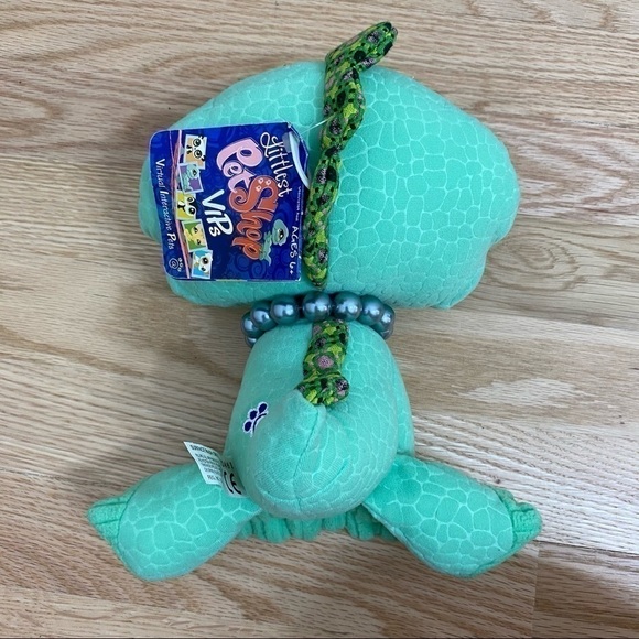 Littlest Pet Shop Iguana NWT Green 2007 Plush Toy - Picture 3 of 6